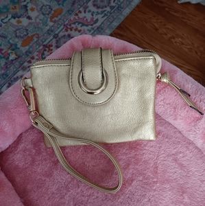 Gold Charming Charlie Wristlet Purse